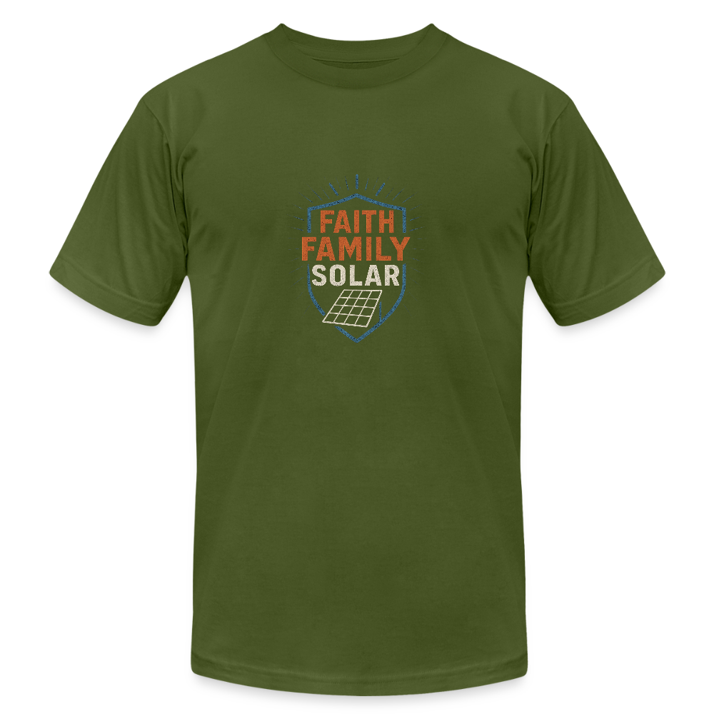 Faith Family Solar Installer Shirt - olive
