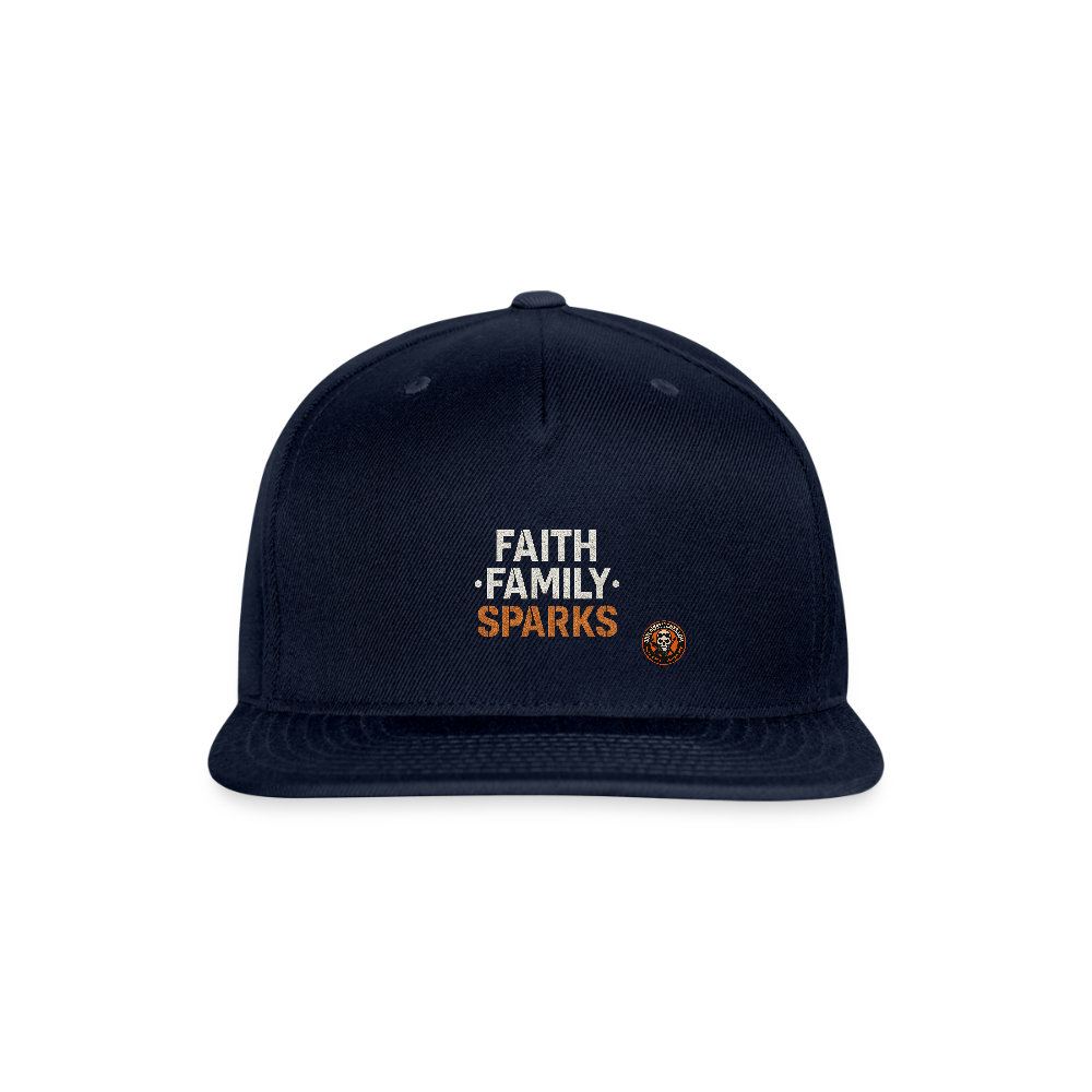 Faith Family Sparks Hat – Welder Lifestyle Snapback - navy