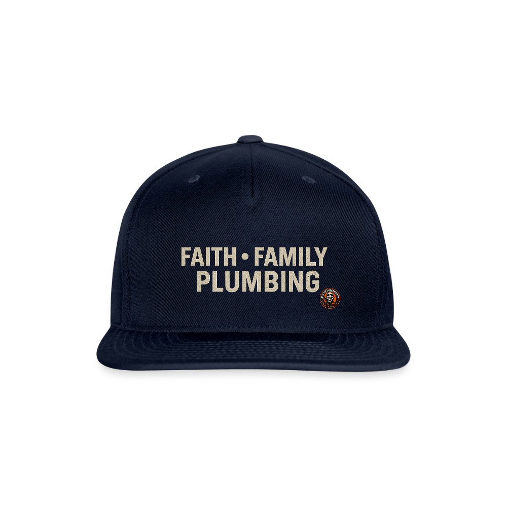 Faith Family Plumbing Hat – Plumber Pride Snapback - navy