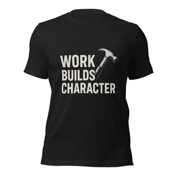 Work Builds Character Blue Collar Shirt