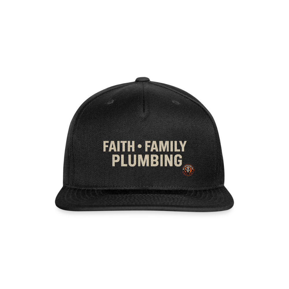 Faith Family Plumbing Hat – Plumber Pride Snapback - black