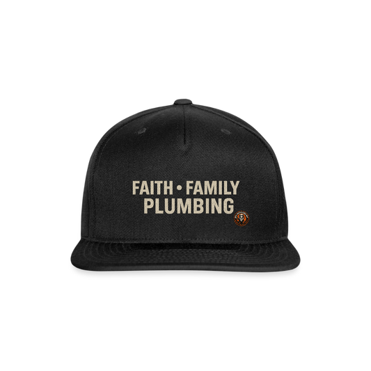 Faith Family Plumbing Hat – Plumber Pride Snapback - black
