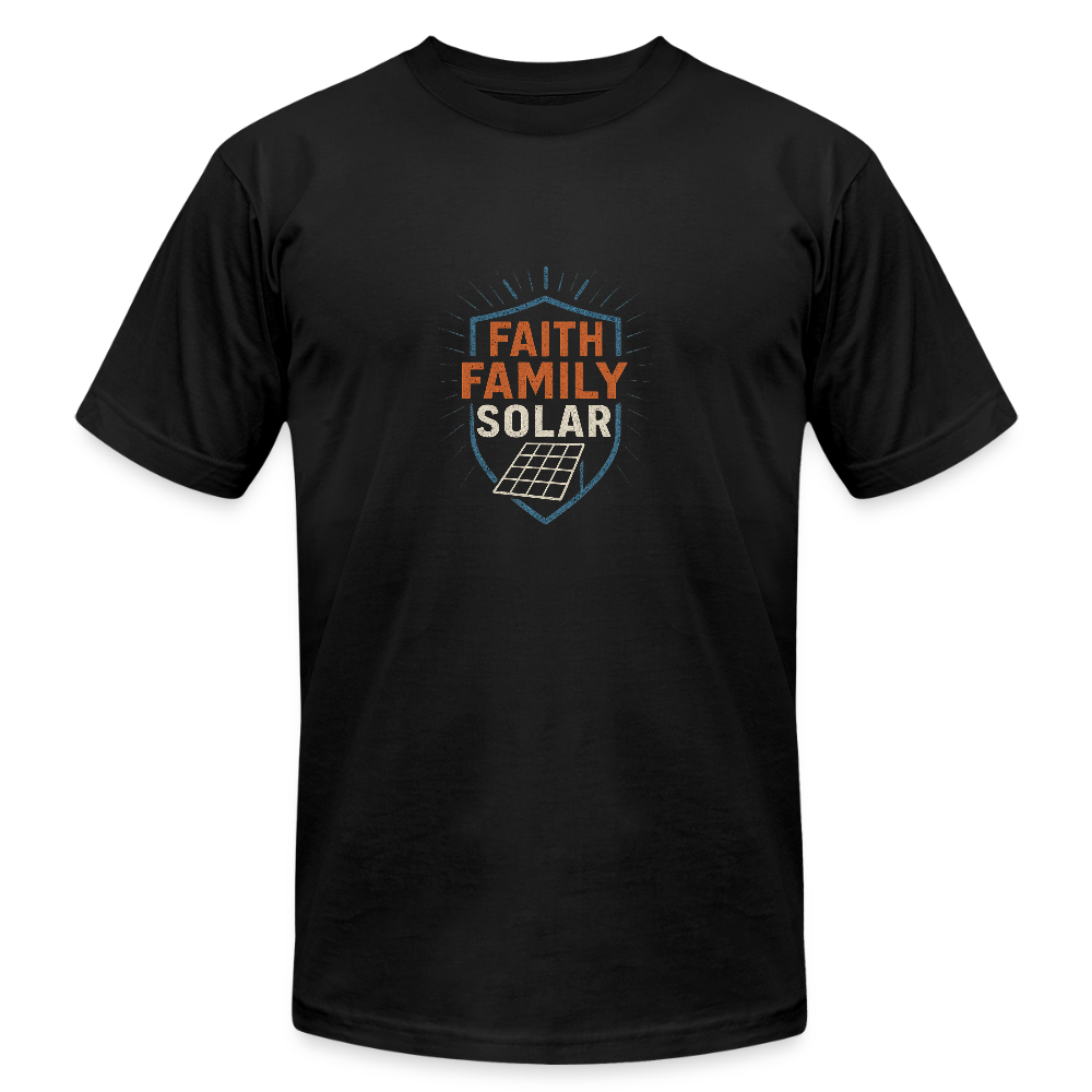 Faith Family Solar Installer Shirt - black