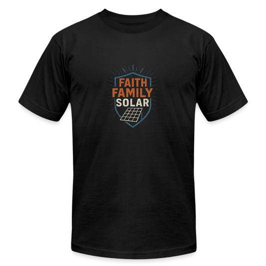 Faith Family Solar Installer Shirt - black