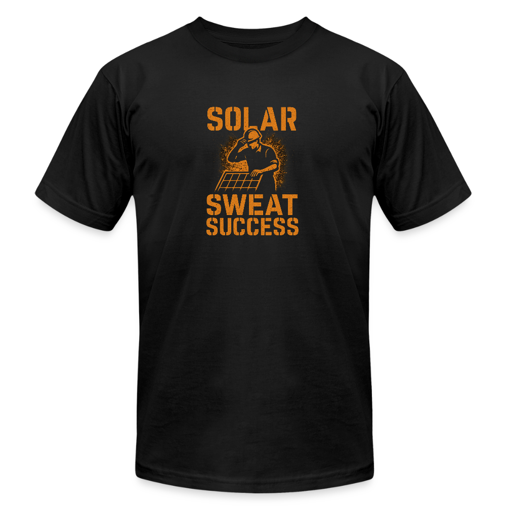 Solar Sweat Success Solar Panel Technician Shirt - black