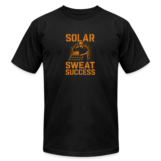 Solar Sweat Success Solar Panel Technician Shirt - black