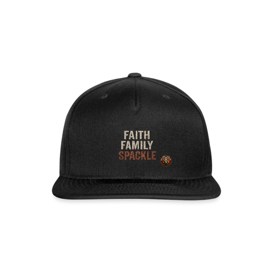 Faith Family Spackle Hat – Drywaller Lifestyle Snapback - black