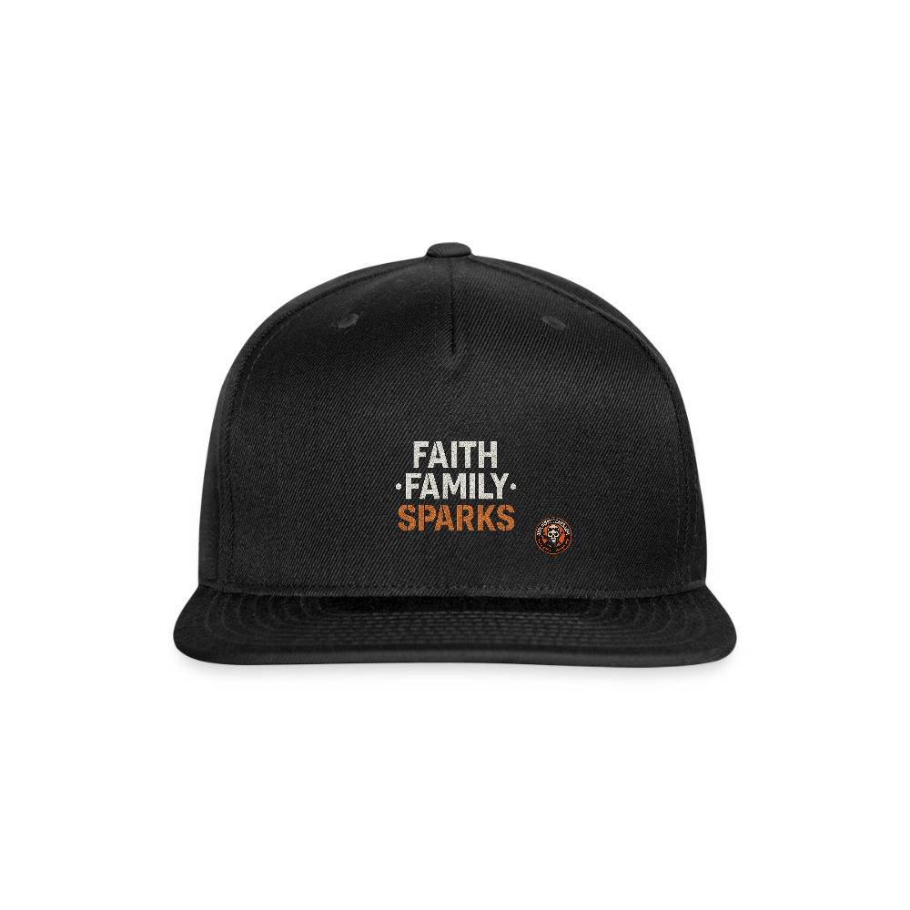 Faith Family Sparks Hat – Welder Lifestyle Snapback - black